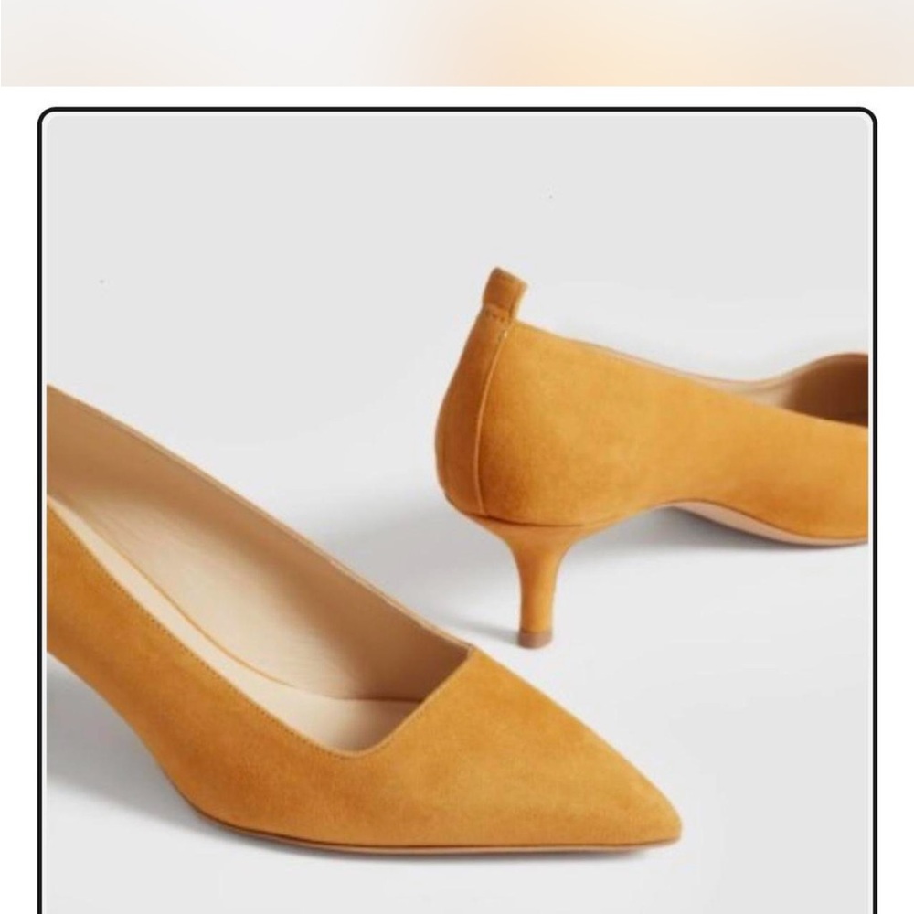 Everlane Mustard Heels